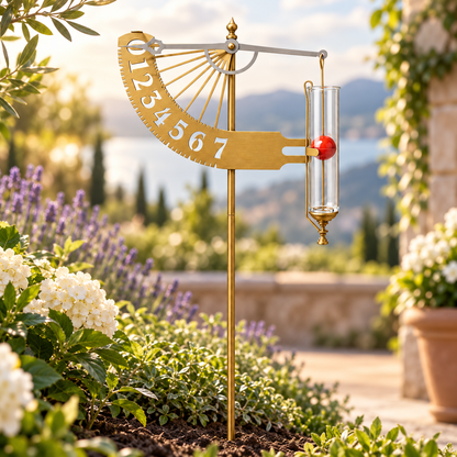 Rain Gauge Outdoor Decorative Stake Garden Display