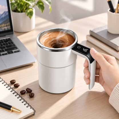 Rechargeable Coffee Mug Portable Self Stirring Travel
