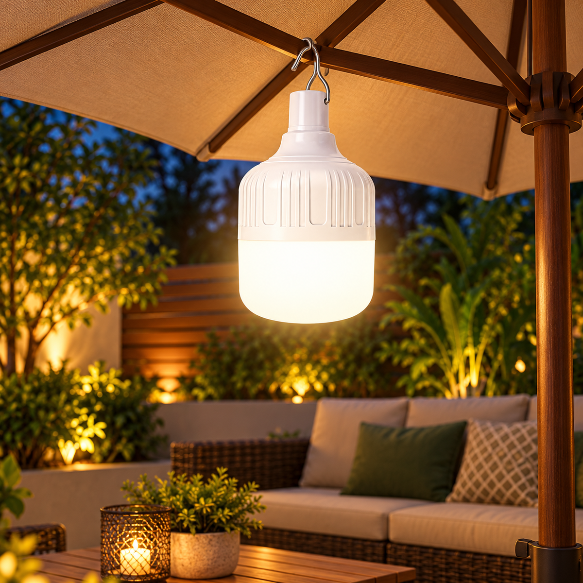 Rechargeable LED Light Portable Waterproof Hanging Design