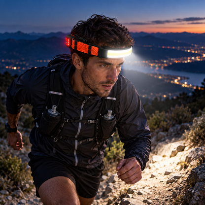 Rechargeable Lightweight Headlamp Hiking Fast Charging