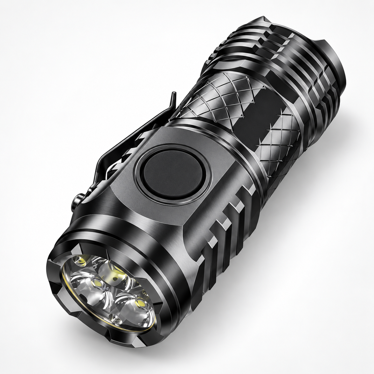 Rechargeable Mini Flashlight Camping Keychain Clip Tool