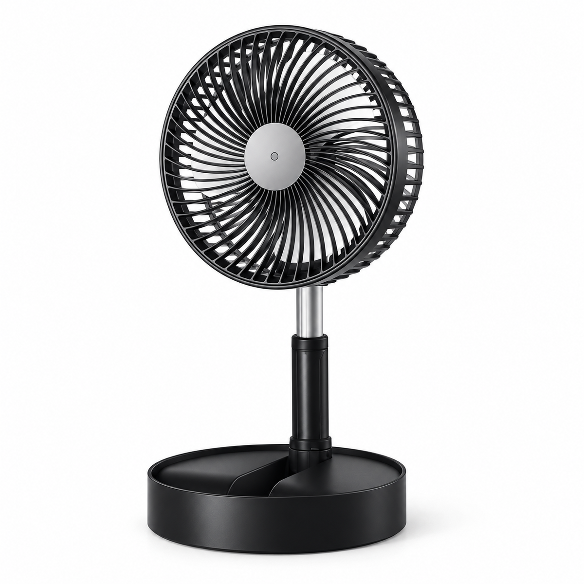 Retractable Fan Battery Operated USB Rechargeable Design