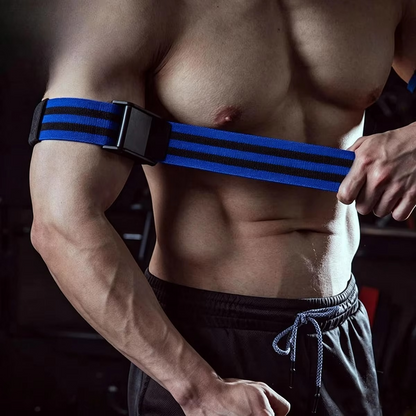 Adjustable Occlusion Bands with Buckle System and Retaining Ring for Arm and Leg Training