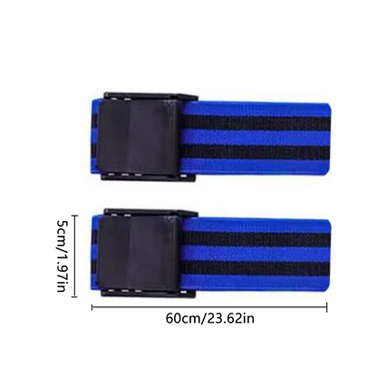 Adjustable Occlusion Bands with Buckle System and Retaining Ring for Arm and Leg Training