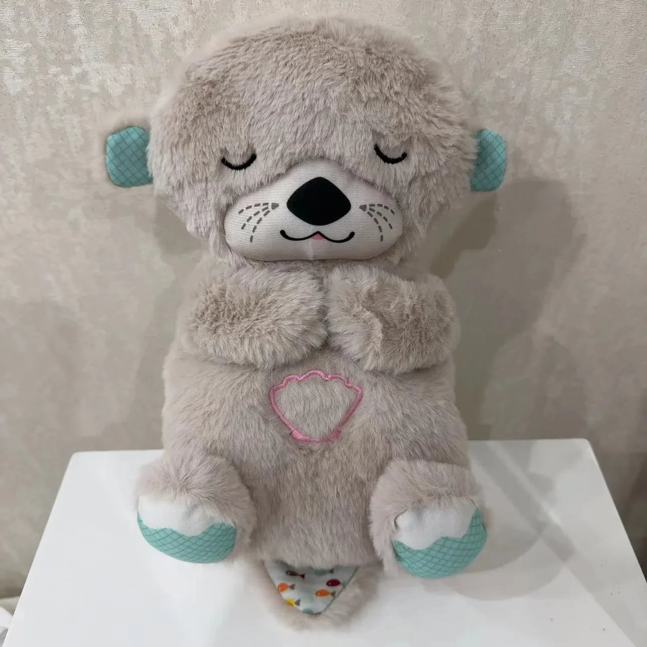 Soothing Teddy Bear with Breathing Motion and Sound Machine, Soft Glow Lighting