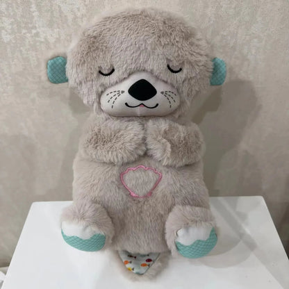 Soothing Teddy Bear with Breathing Motion and Sound Machine, Soft Glow Lighting