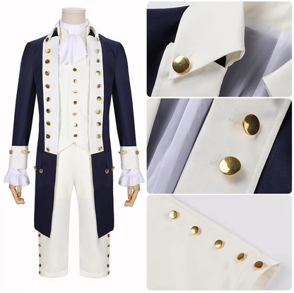 Victorian Inspired Cosplay Uniform Set with Rock Accents for Theater and Parties
