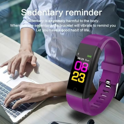 Fitness Smartwatch with Heart Rate and Blood Pressure Monitoring, Step Tracking