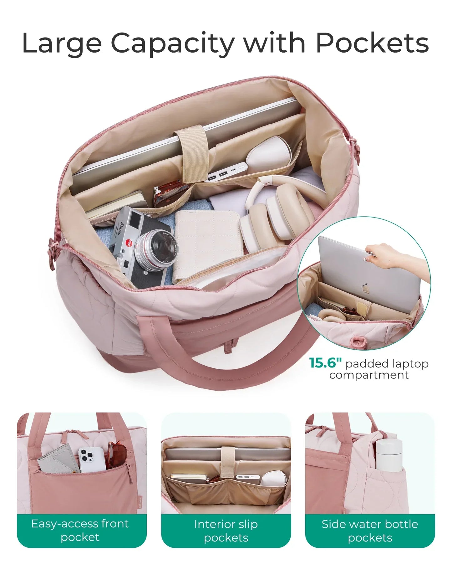 33L Travel Bag Weekender Duffle Carry On With Shoe Compartment Large Capacity For Travel 2026 Fall Essentials
