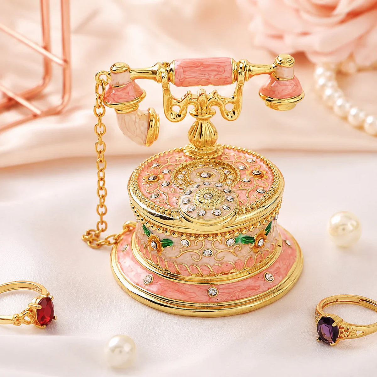 Vintage Telephone Jewelry Box