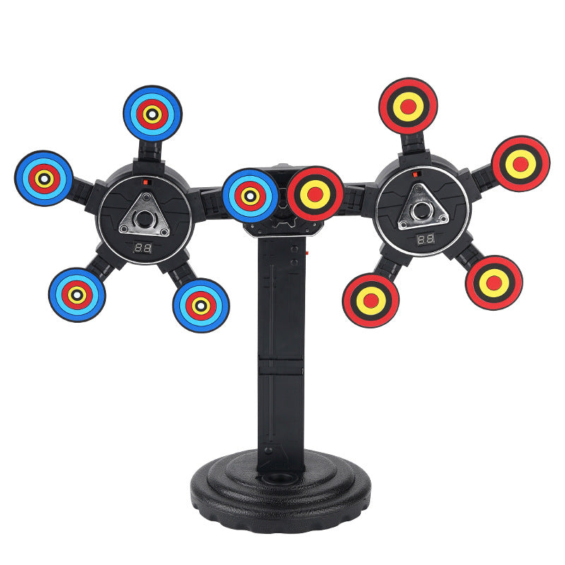 Electronic Shooting Target – 360° Rotating Auto Reset Scoring Target for Toy Gun Practice, Skill Training and Family Fun