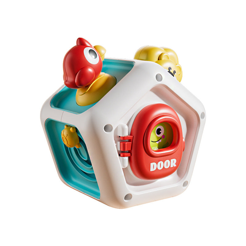 Montessori Busy Cube Toy – Sensory Fine Motor Activity Cube for Toddlers, Travel Learning and Early Childhood Development