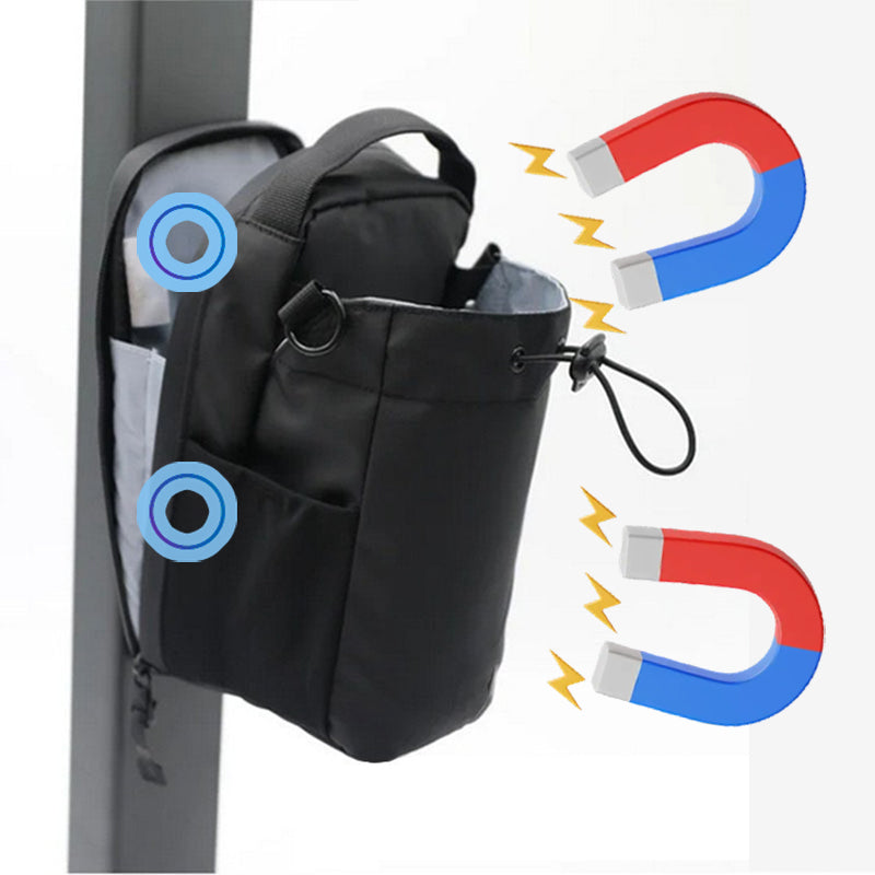 Magnetic Gym Bag Organizer – Large Capacity Fitness Carrier with Phone Pocket and Water Bottle Holder for Workouts