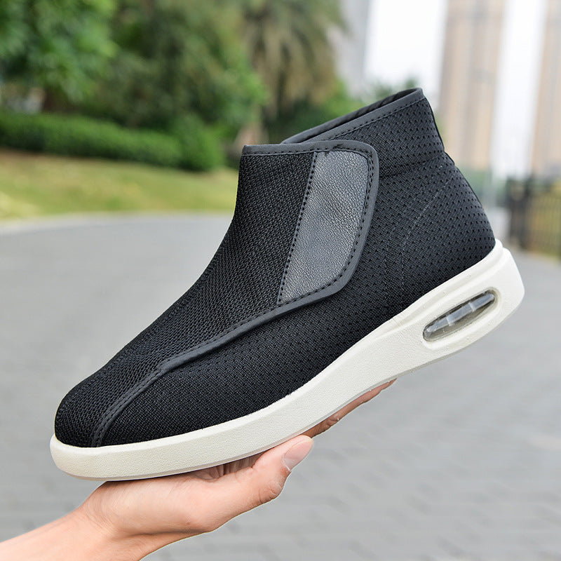 Orthopedic Winter Walking Shoes – Wide Width Diabetic Boots with Warm Wool Lining for Swollen Feet and Everyday Comfort