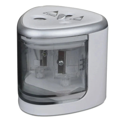 Automatic Electric Pencil Sharpener – Dual Hole Battery Powered Sharpener with Auto Stop for School and Office Supplies