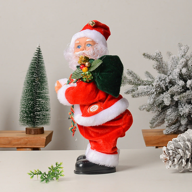 Animated Dancing Santa Doll – Musical Electric Christmas Decoration with Singing and Shaking Action for Festive Gift Giving