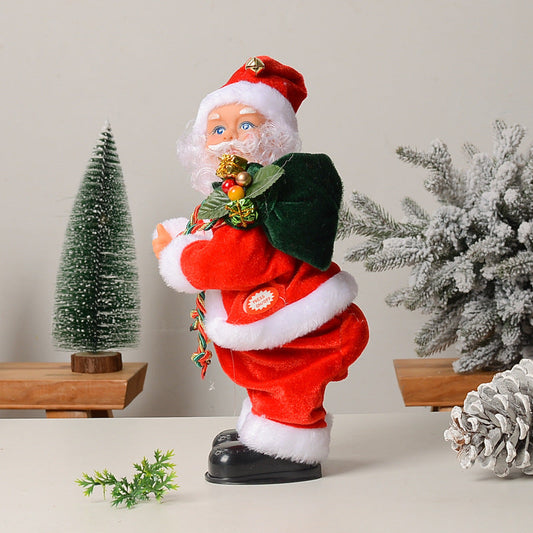 Animated Dancing Santa Doll – Musical Electric Christmas Decoration with Singing and Shaking Action for Festive Gift Giving
