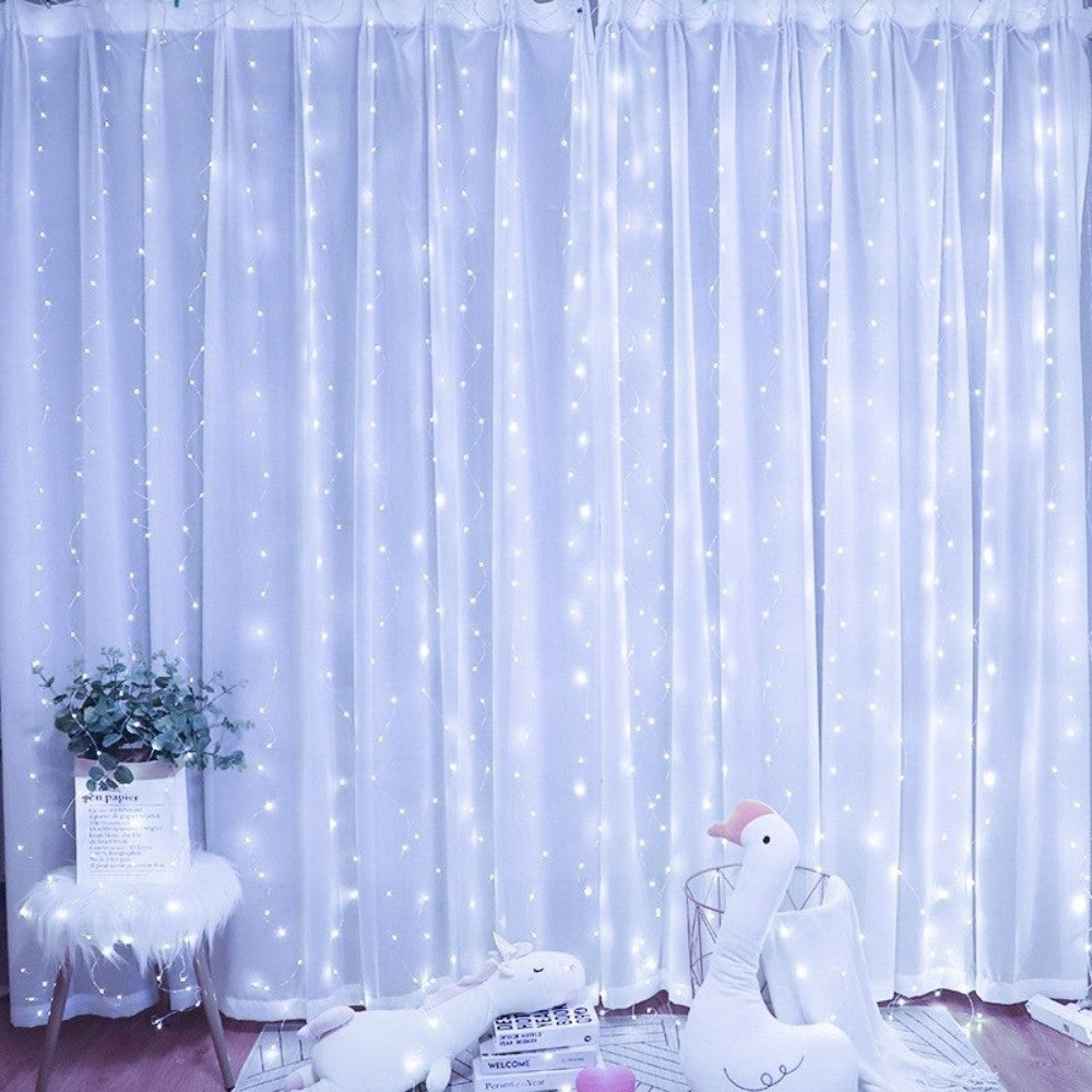 LED Icicle Curtain Lights – 1000 LED Waterproof Outdoor Christmas Fairy Lights with Remote for Homes and Events