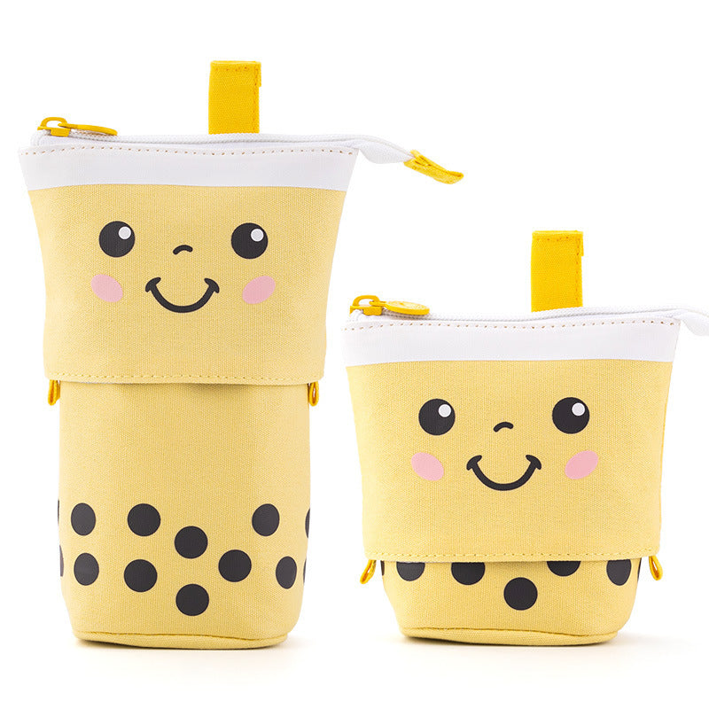 Telescopic Pencil Case – Kawaii Standing Pen Holder with Large Capacity Storage for School Stationery and Makeup Essentials