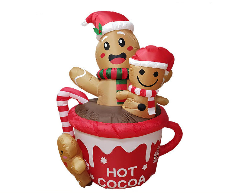 Christmas Inflatable LED Display – Plush Outdoor Holiday Decoration for Gardens, Malls and Seasonal Events