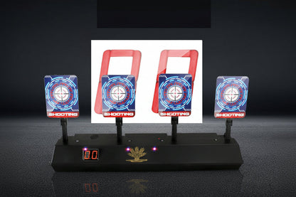 Electronic Shooting Target – 360° Rotating Auto Reset Scoring Target for Toy Gun Practice, Skill Training and Family Fun