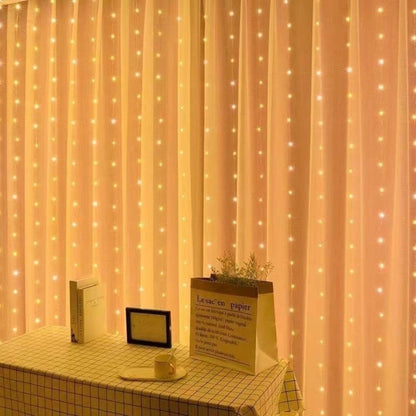 LED Icicle Curtain Lights – 1000 LED Waterproof Outdoor Christmas Fairy Lights with Remote for Homes and Events