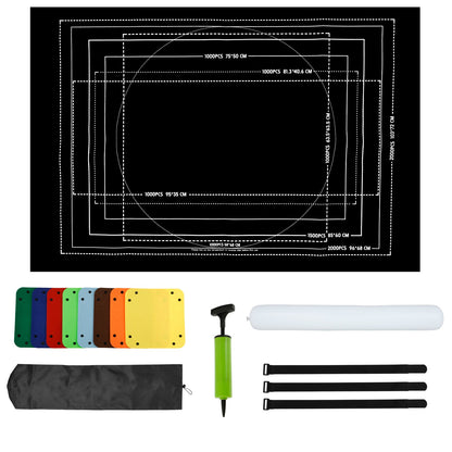Puzzle Roll Up Mat – Felt Storage Blanket for 1500 to 3000 Piece Jigsaw Puzzle Organization and Protection
