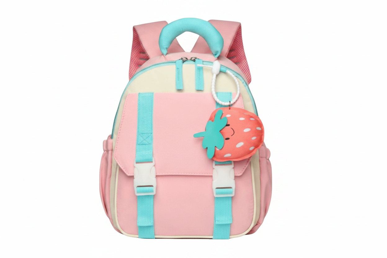 Cartoon Kids School Backpack – Waterproof Lightweight Nursery Bag with Adjustable Straps and Spacious Storage for Everyday School Use