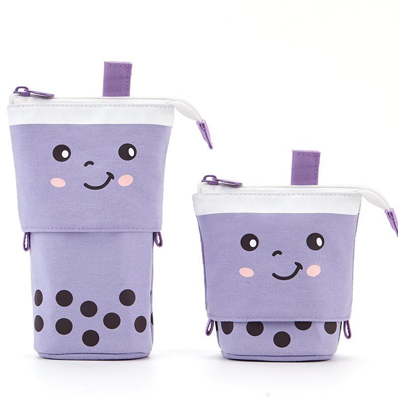 Telescopic Pencil Case – Kawaii Standing Pen Holder with Large Capacity Storage for School Stationery and Makeup Essentials