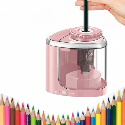 Automatic Electric Pencil Sharpener – Desktop Stationery Tool for Students, Teachers and Office Supplies with Fast Sharpening