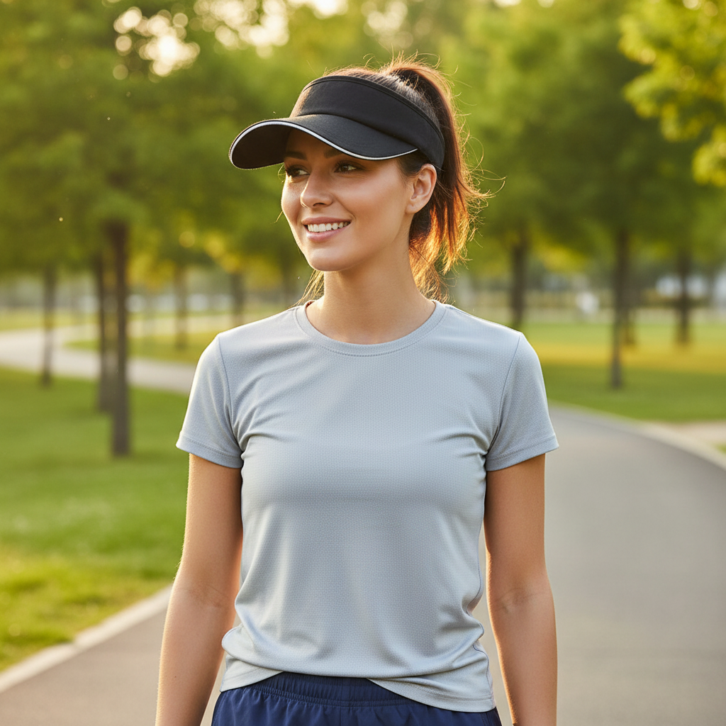 Sports Tennis Visor Cap – Adjustable Sun Protection Hat for Running, Tennis, Golf, Beach and Outdoor Activities