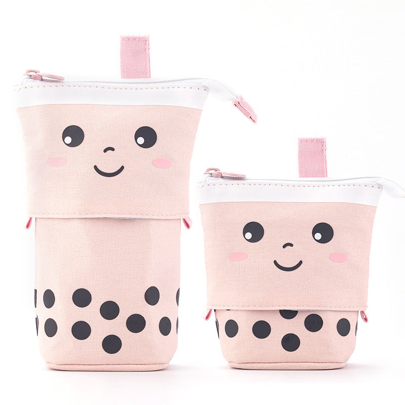 Telescopic Pencil Case – Kawaii Standing Pen Holder with Large Capacity Storage for School Stationery and Makeup Essentials