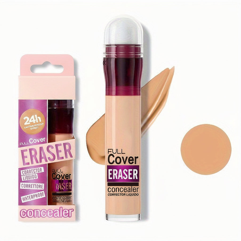 Liquid Concealer Foundation – Full Coverage Makeup for Dark Circles, Acne Marks, Freckles and Long Lasting Natural Finish