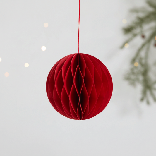 Honeycomb Christmas Tree Centerpiece – Foldable 3D Paper Santa Table Decoration for Holiday Parties and Seasonal Decor