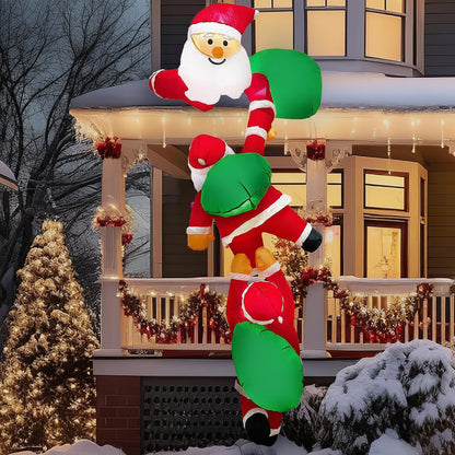 Inflatable Christmas Snowman – 8FT LED Outdoor Yard Decoration for Gardens, Lawns and Holiday Celebrations