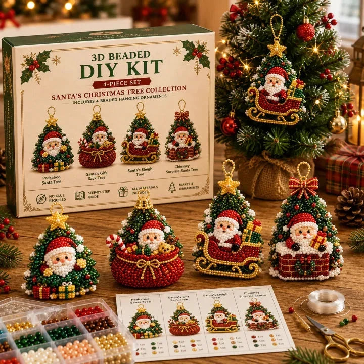 DIY Christmas Beaded Ornament Craft Kit