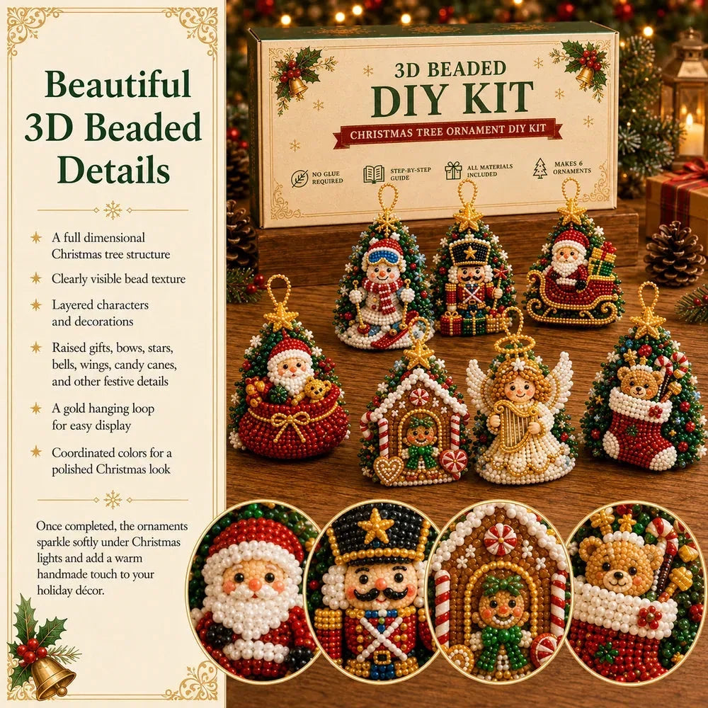 DIY Christmas Beaded Ornament Craft Kit