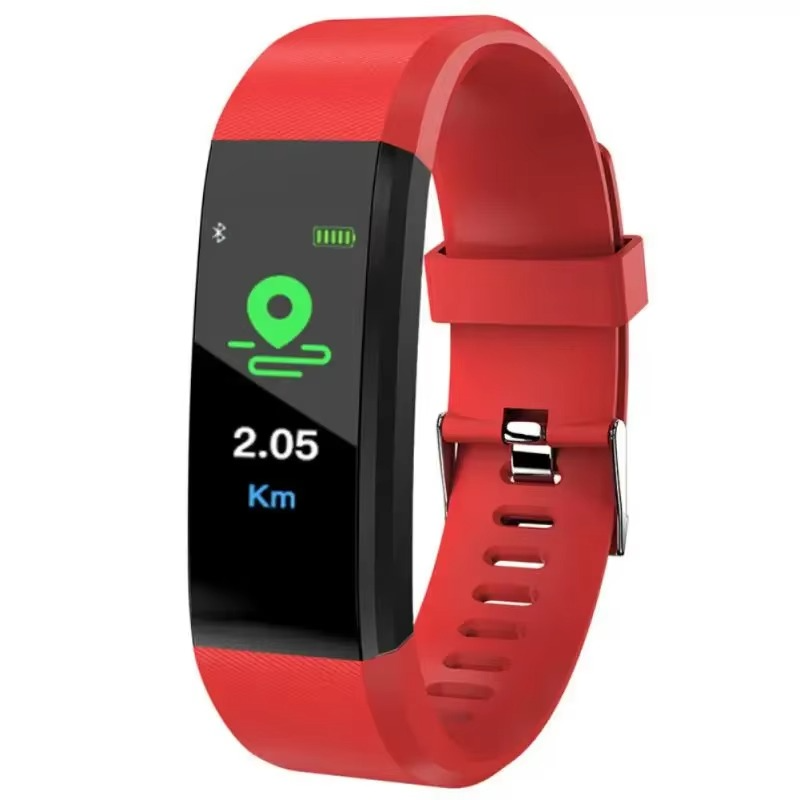 Fitness Smartwatch with Heart Rate and Blood Pressure Monitoring, Step Tracking