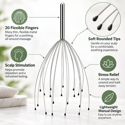 Scalp Stress Relief Massager Relaxation Stimulation Tool