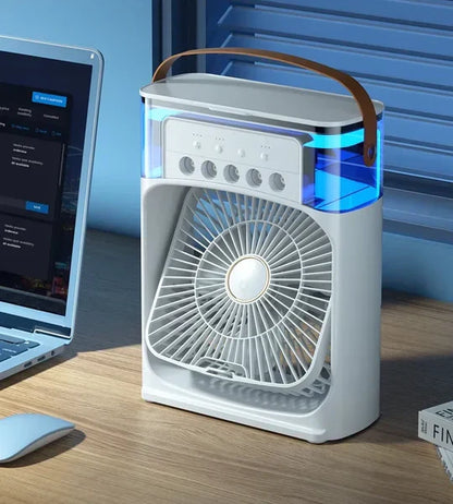 Portable Air Conditioner Fan with Water Cooling & Humidifier