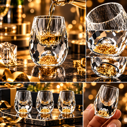 Sequined Crystal Shot Glass Luxury Decorative Drinkware