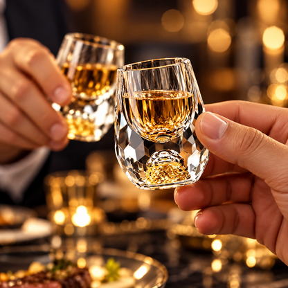 Sequined Crystal Shot Glass Luxury Decorative Drinkware