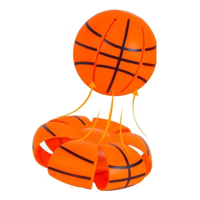 Dual Shape Flying Ball That Transforms from Disc to Sphere on Impact