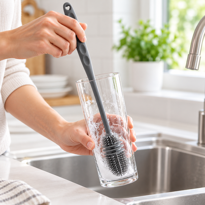 Silicone Brush Cleaning Long Handle Kitchen Tool