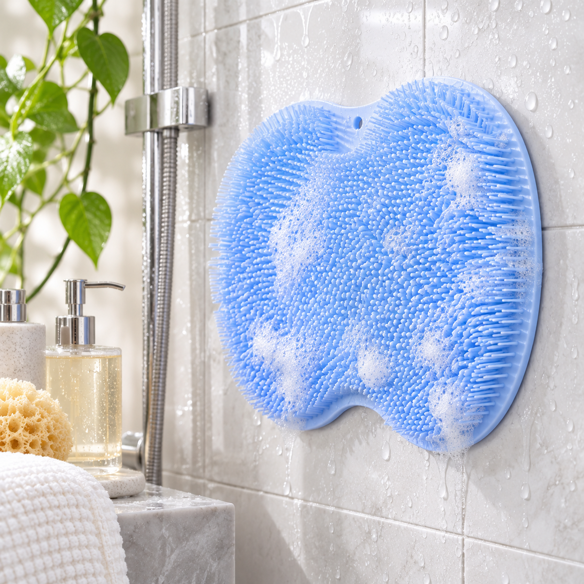 Silicone Scrubbing Mat Hygienic Bath Mat Elderly