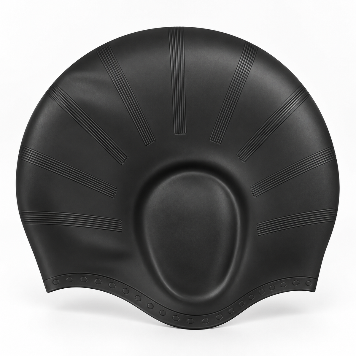 Silicone Swim Cap Ear Protection Long Hair Swim Training