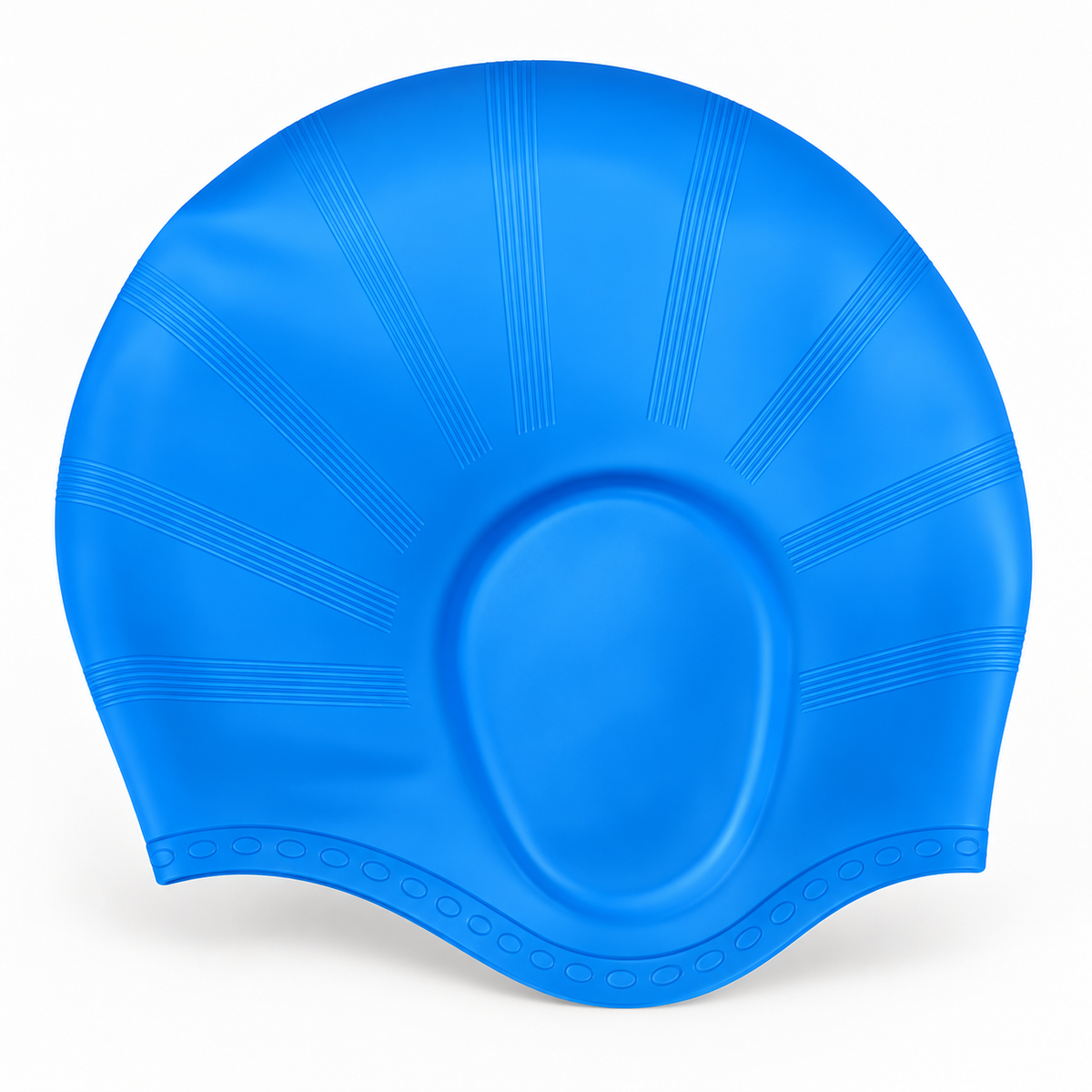 Silicone Swim Cap Ear Protection Long Hair Swim Training