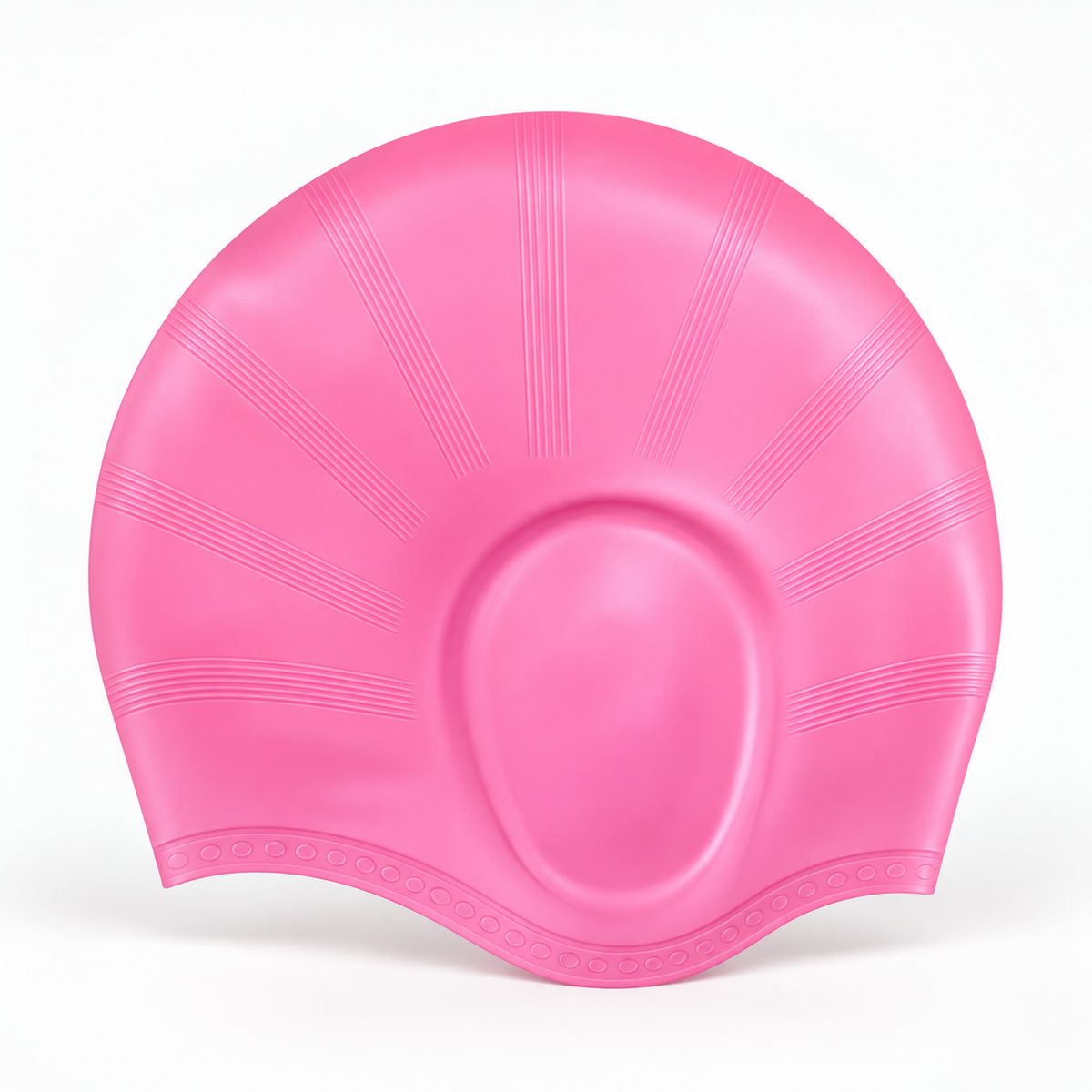 Silicone Swim Cap Ear Protection Long Hair Swim Training