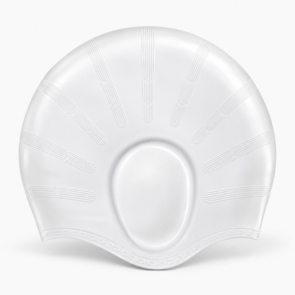 Silicone Swim Cap Ear Protection Long Hair Swim Training