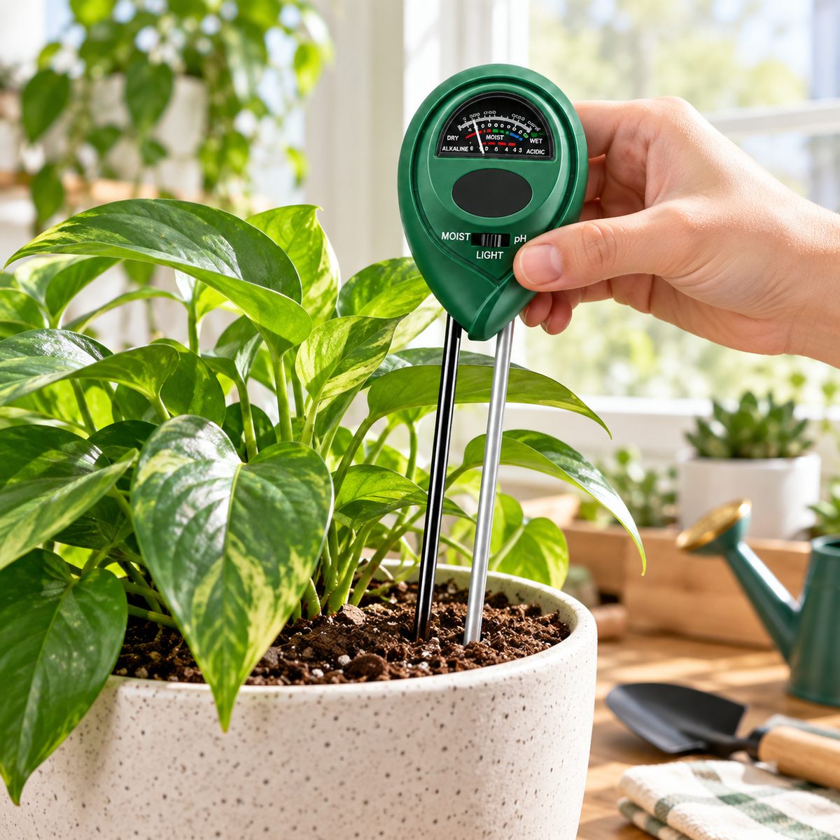 Soil Moisture Meter Gardening Tool Three Way Sensor